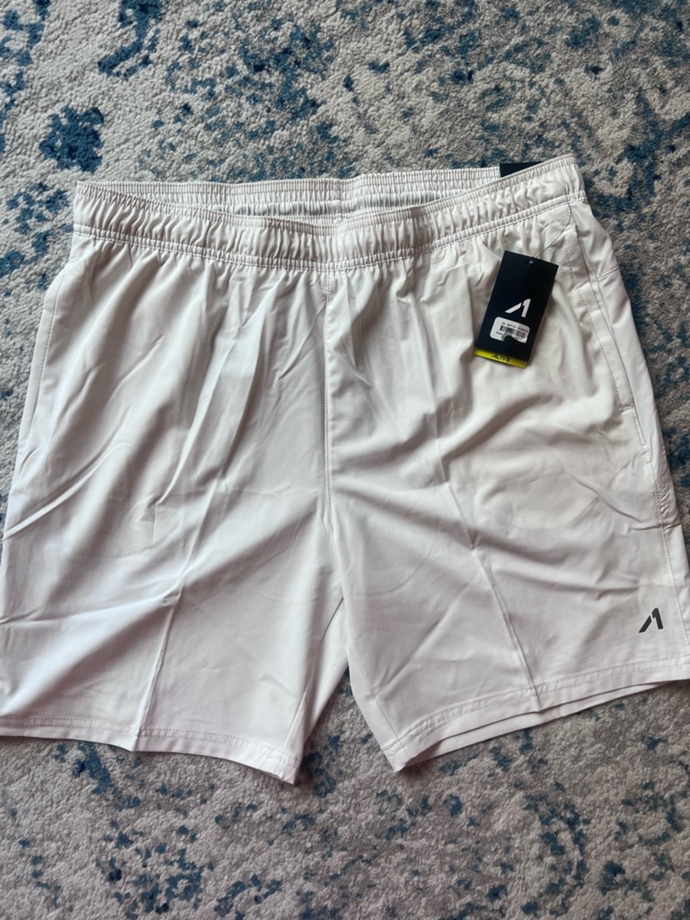 Performance Men’s White Athletic Shorts